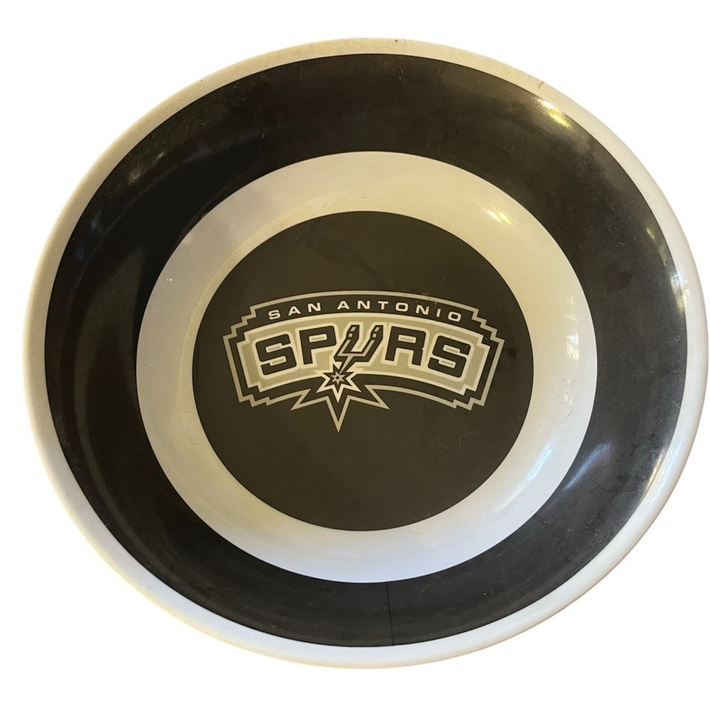 NBA Black and White San Antonio Spurs Serving Bowl